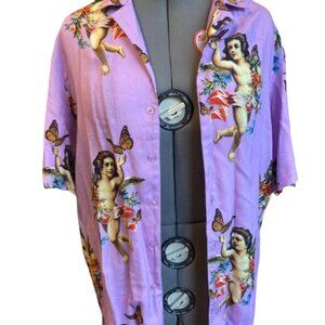 Button up from Petals and Peacock with fun print